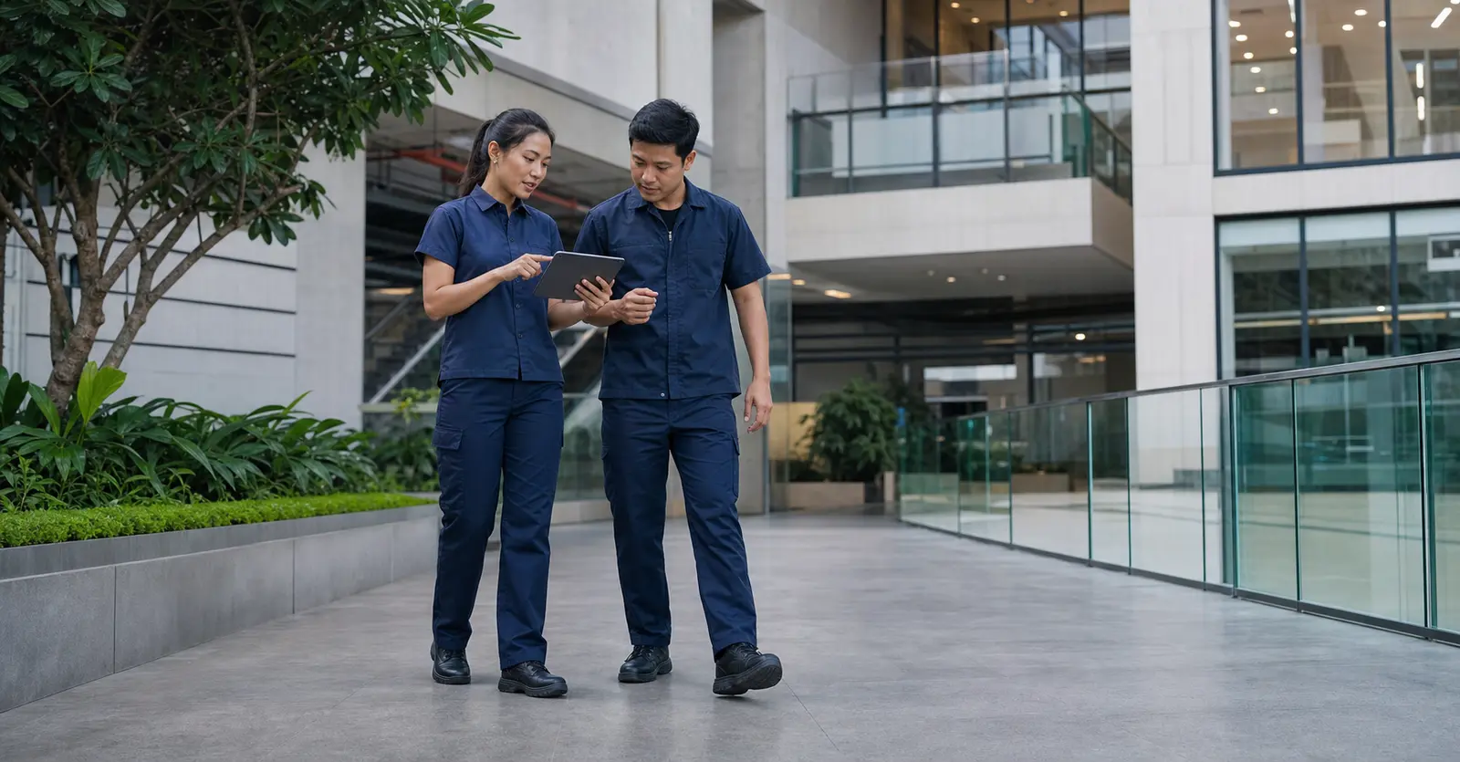 Đội vận hành phối hợp công việc bằng máy tính bảng tại cơ sở